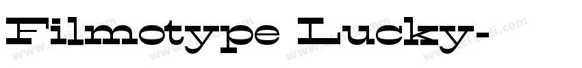 Filmotype Lucky字体转换